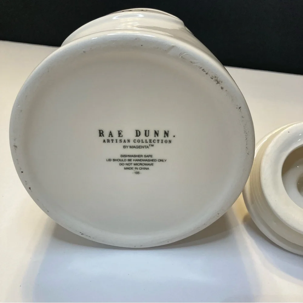 Rae Dunn Short Three Canister NWOT